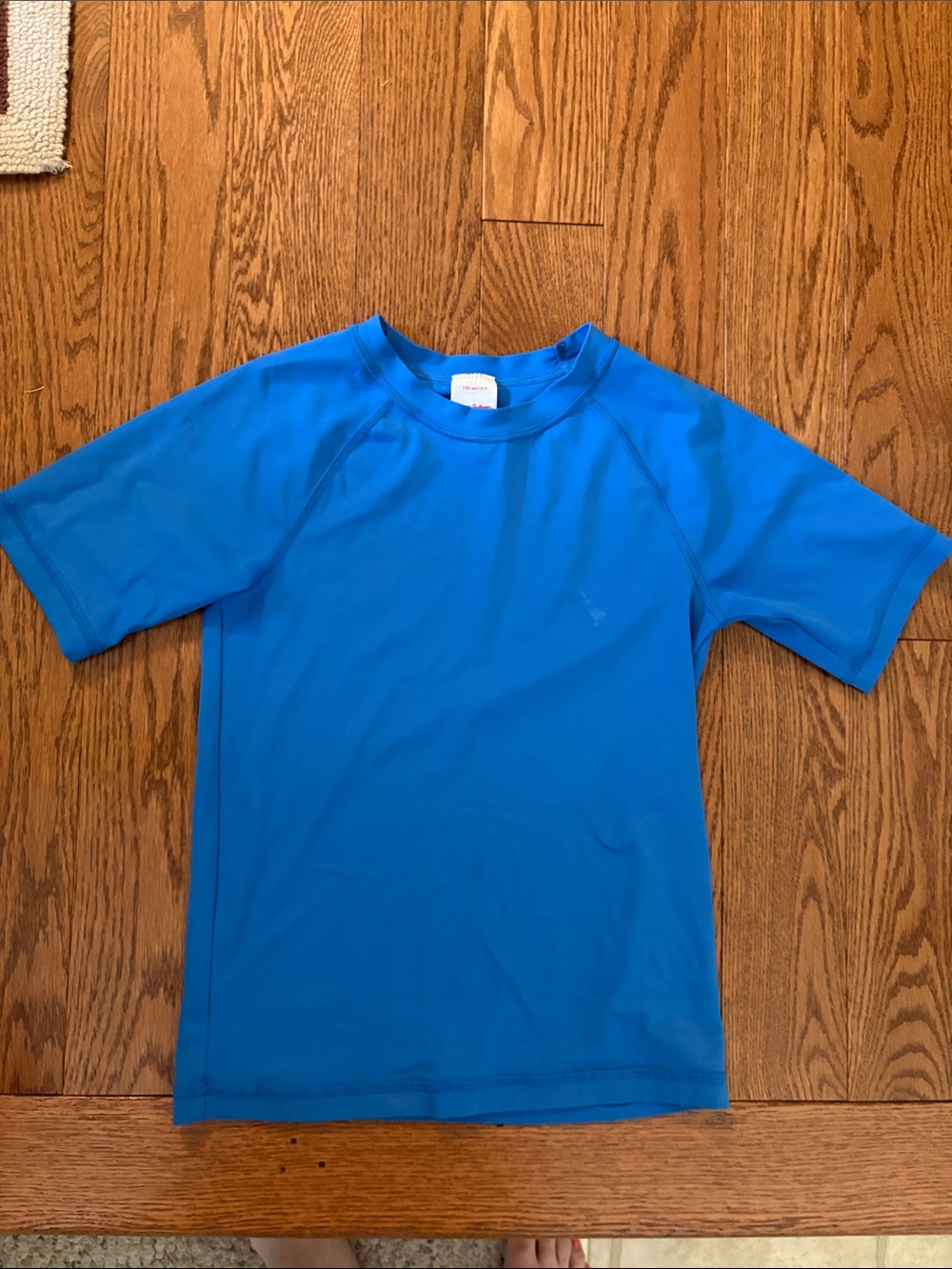 Hanna Andersson Blue Kids Short-Sleeve Swim Rashguard